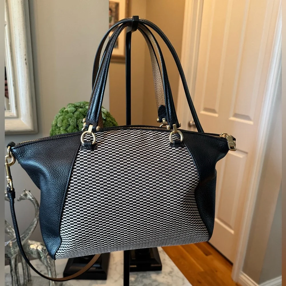 Coach - 2018 Legacy Jacquard Prairie Satchel w/Crossbody Strap EUC - Picture 2 of 9